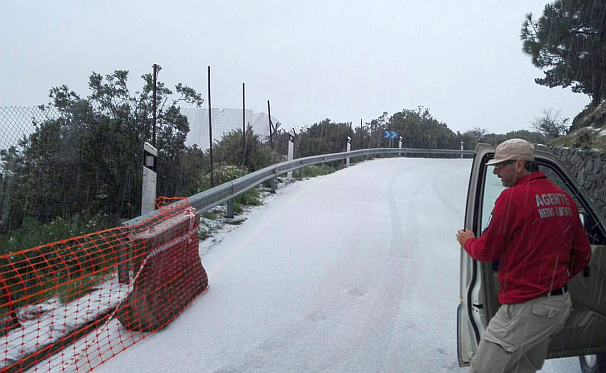 Snø på Gran Canaria