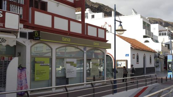 Bankfilial i Puerto de Mogán.
