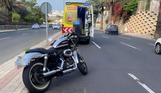 Ulykker i trafikken med motorsykkel på Kanariøyene.