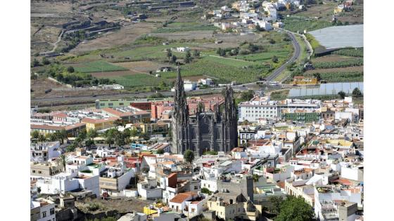 Utsikt over Arucas på Gran Canaria.