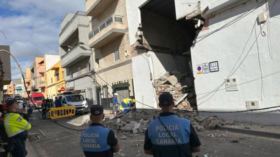 Bygning raste sammen i La Laguna på Tenerife.