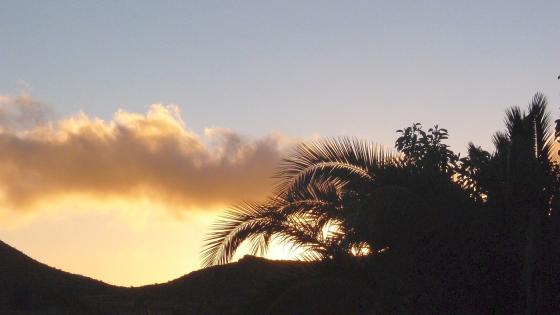 Solnedgang på Gran Canaria.