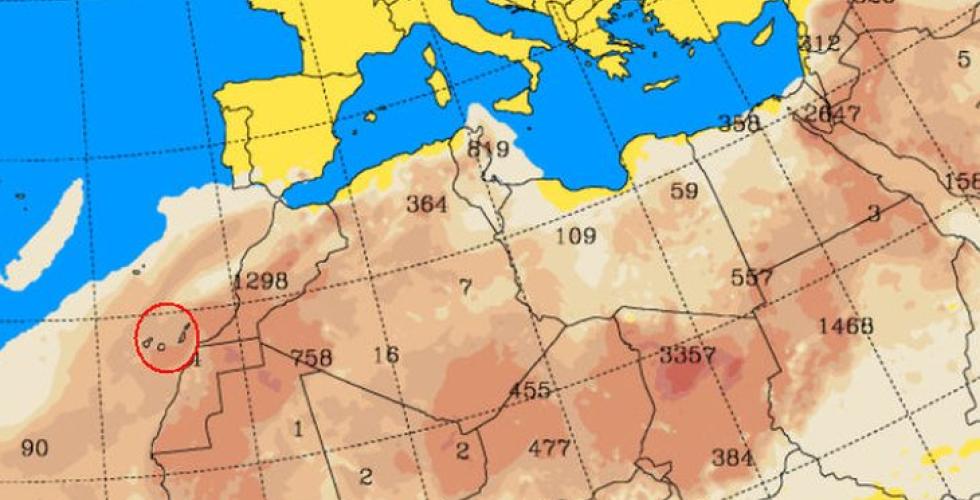 Slik vil calimaen ligge 7. februar, ifølge Skyron.