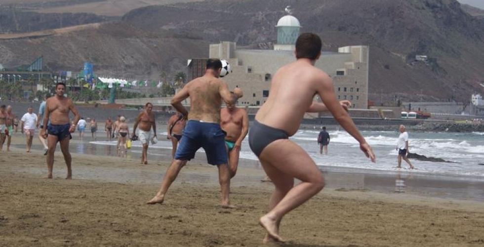 Kanariøyene_Gran Canaria_Las Palmas_Canteras_strandfotball