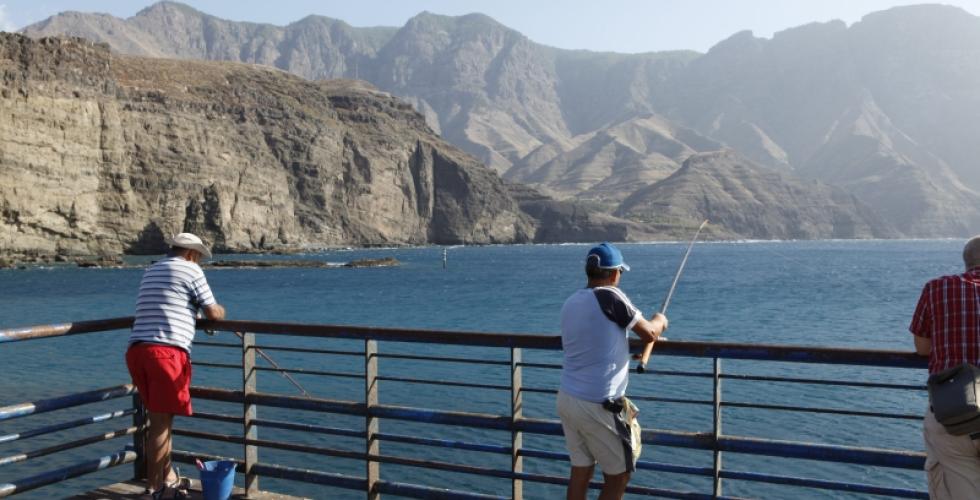 Fiskere i Agaete, Gran Canaria.