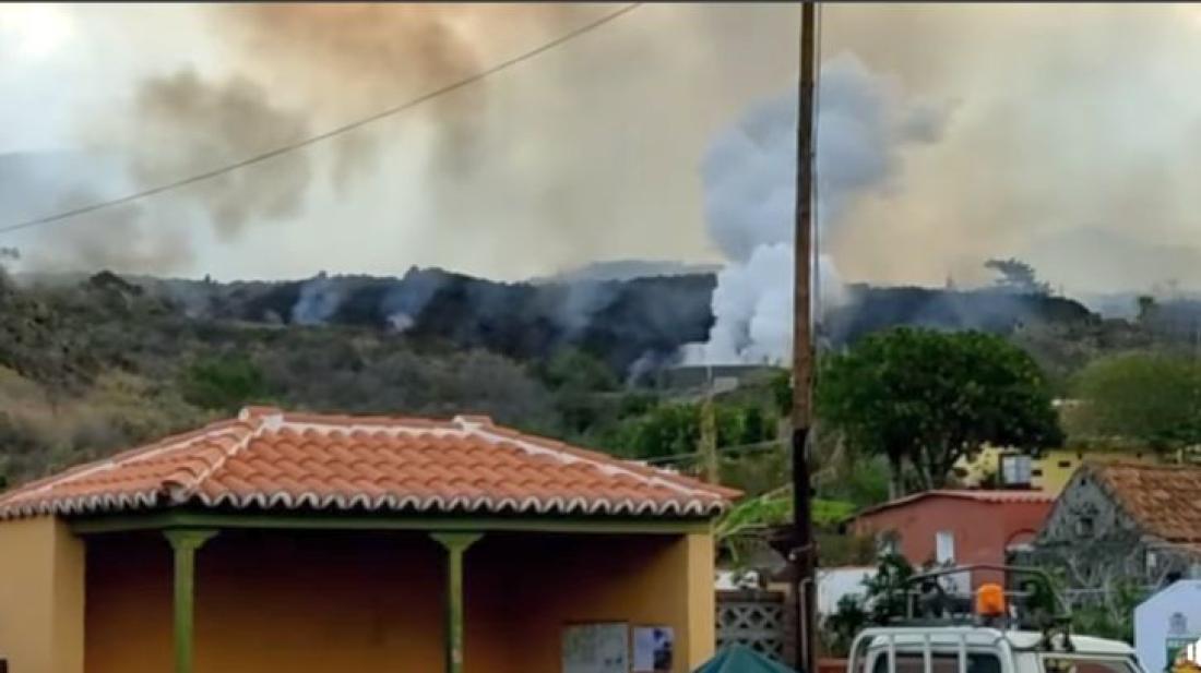 Vulkanutbrudd på La Palma september 2021. Dag 1: Utbrudd 19. september kl. 15.12