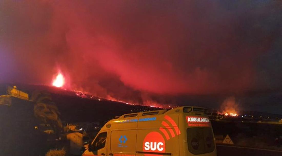 Vulkanutbrudd på La Palma september 2021. Vulkanutbrudd på La Palma september 2021.