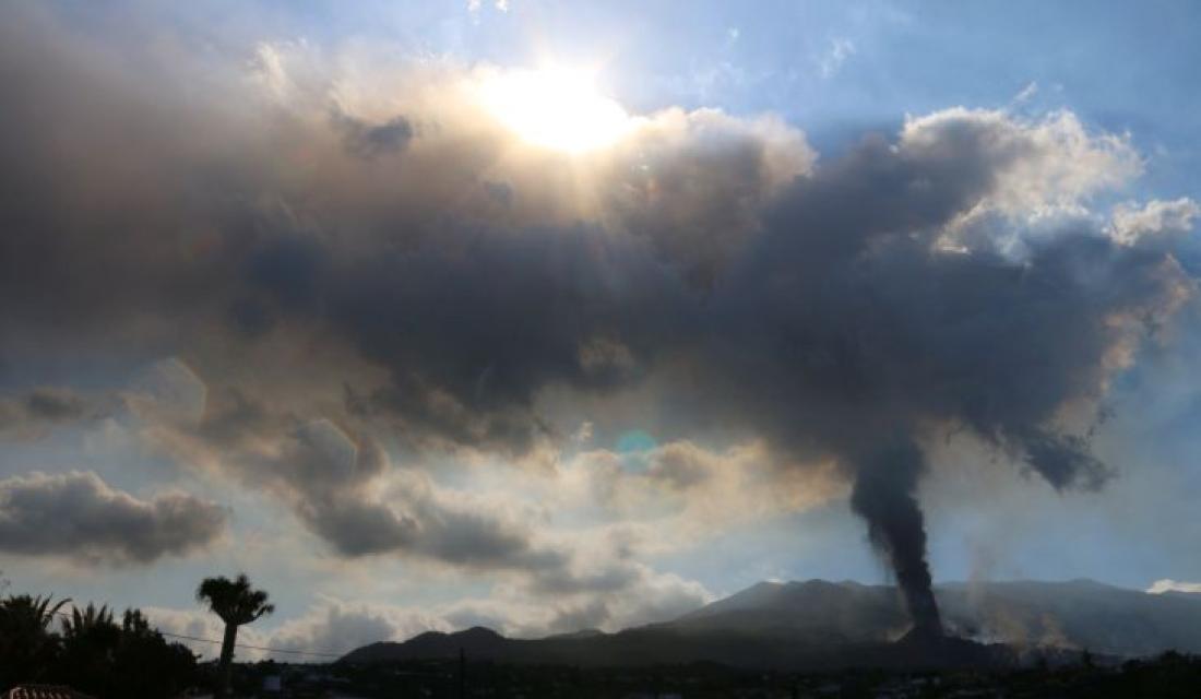 Vulkanutbrudd på La Palma september 2021. Dag 7. Vulkanutbrudd på La Palma september 2021. Dag 7.