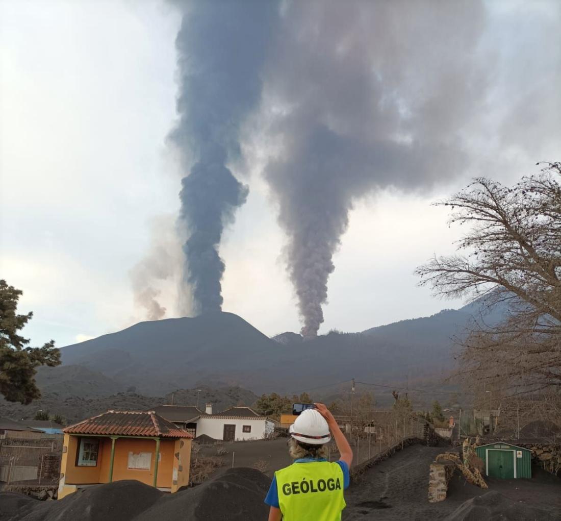 Vulkanutbrudd på La Palma 2021.