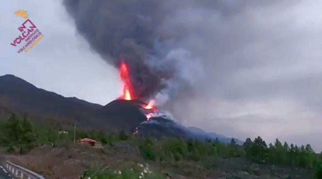Vulkanutbrudd på La Palma 2021. Dag 32. Vulkanutbrudd på La Palma 2021. Dag 32.