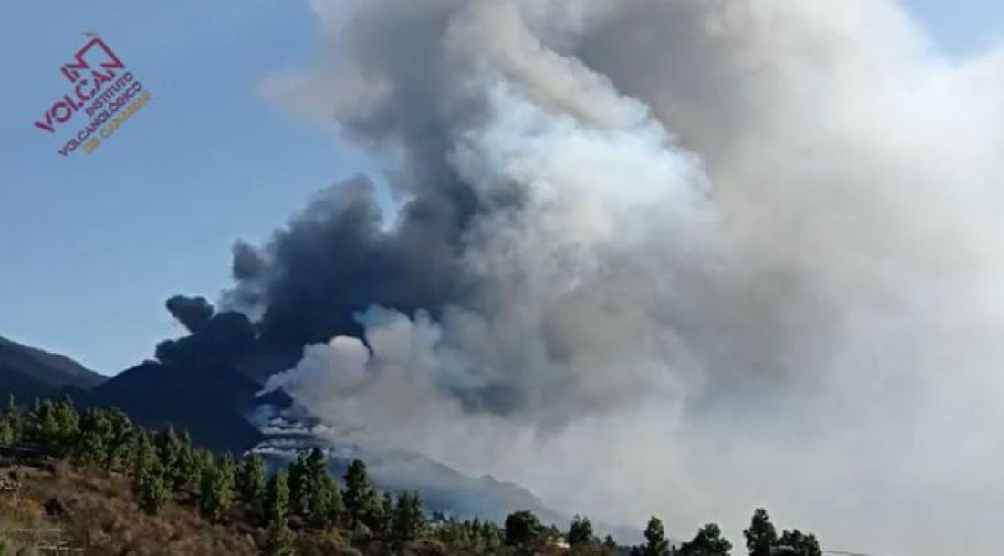 Vulkanutbrudd på La Palma 2021. Dag 33. Vulkanutbrudd på La Palma 2021. Dag 33.