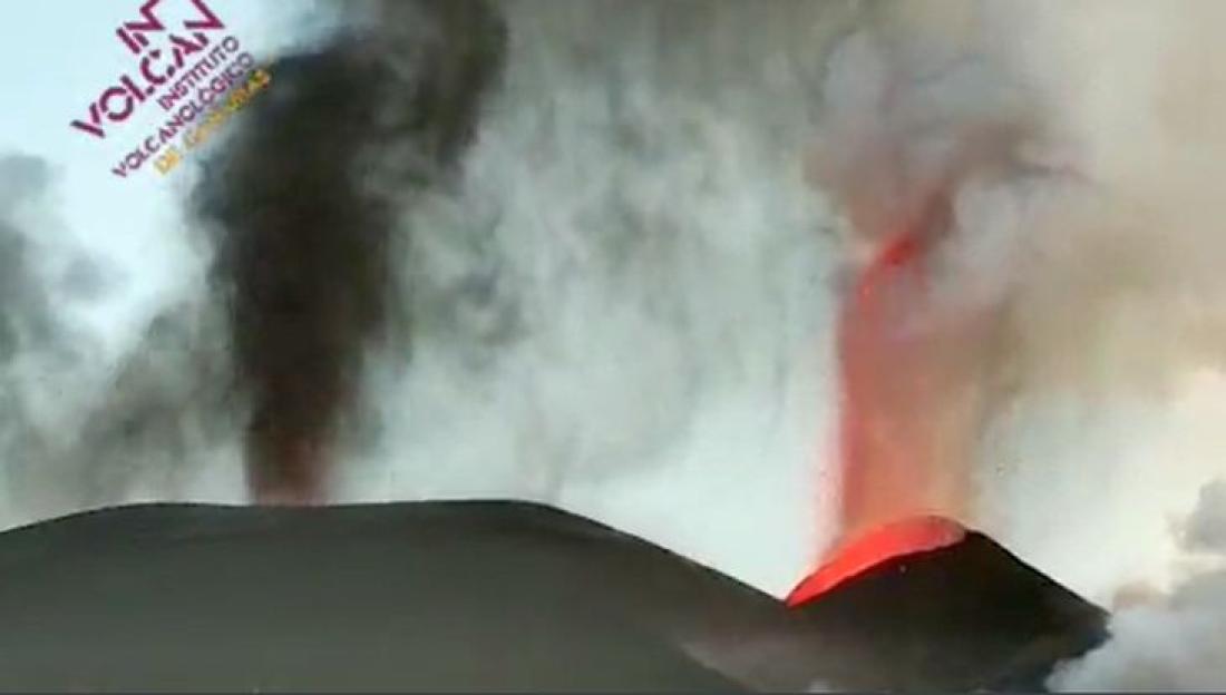 Vulkanutbrudd på La Palma 2021. Dag 33. Vulkanutbrudd på La Palma 2021. Dag 33.