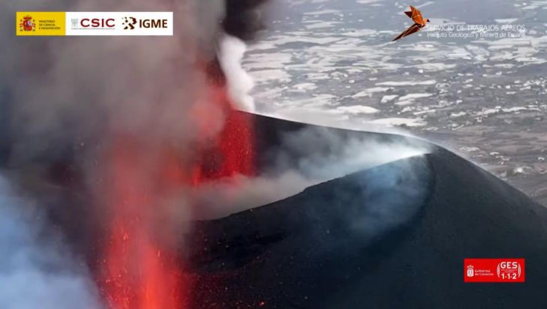 Vulkanutbrudd på La Palma 2021. Dag 35. Vulkanutbrudd på La Palma 2021. Dag 35.