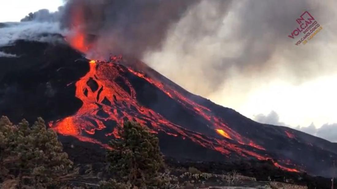 Vulkanutbrudd på La Palma 2021. Dag 37. Vulkanutbrudd på La Palma 2021. Dag 37.