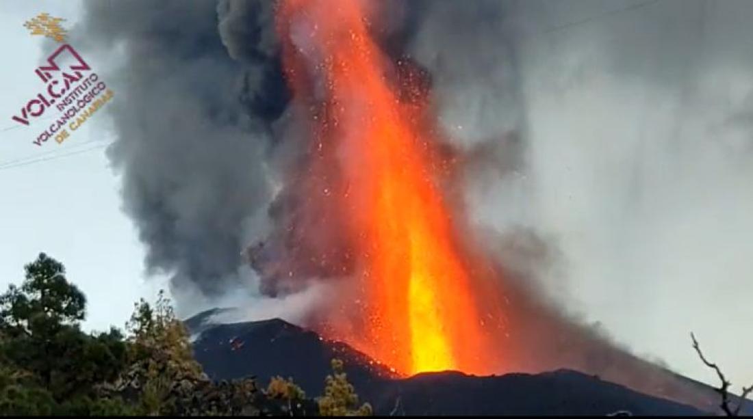 Vulkanutbrudd på La Palma 2021. Dag 38. Vulkanutbrudd på La Palma 2021. Dag 38.