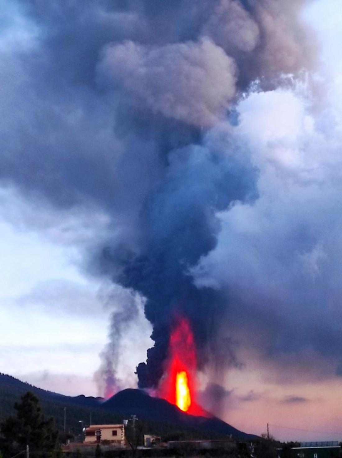 Vulkanutbrudd på La Palma 2021. Dag 38.