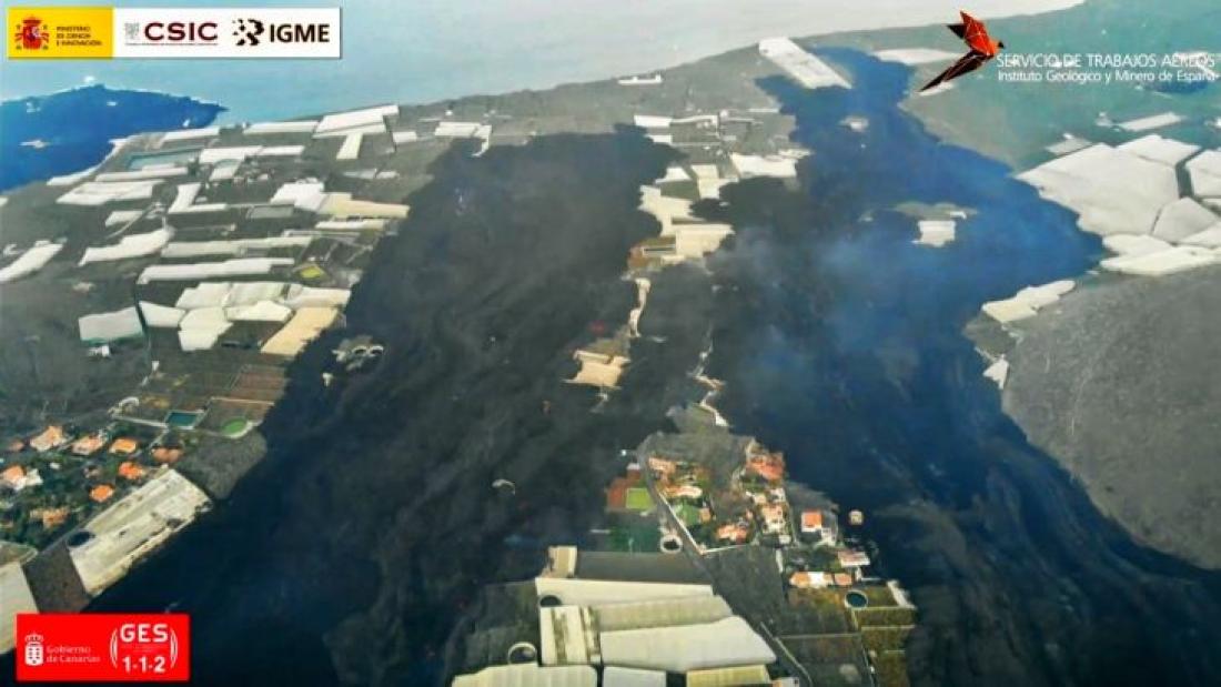 Vulkanutbrudd på La Palma 2021. Dag 64. Vulkanutbrudd på La Palma 2021. Dag 64.