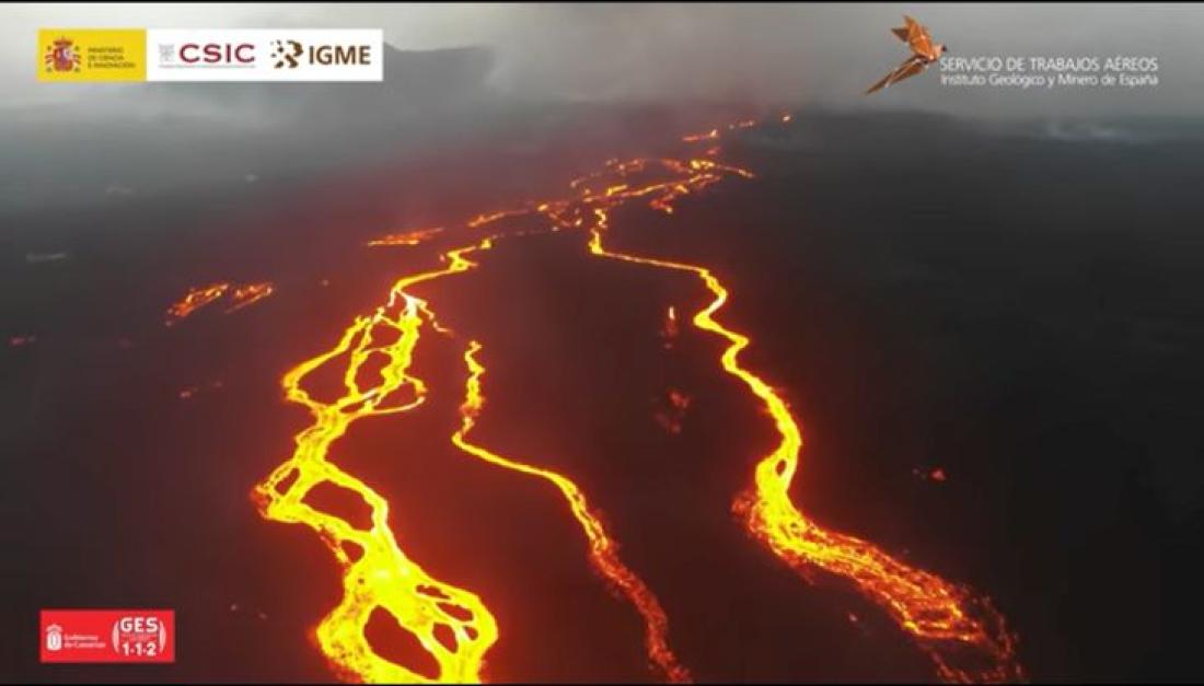 Vulkanutbrudd på La Palma 2021. Dag 68. Vulkanutbrudd på La Palma 2021. Dag 68.