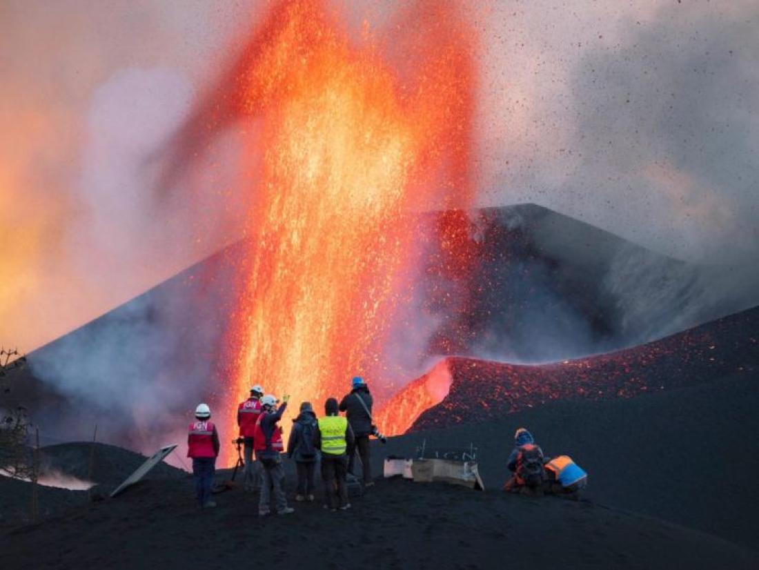 Vulkanutbrudd på La Palma 2021.