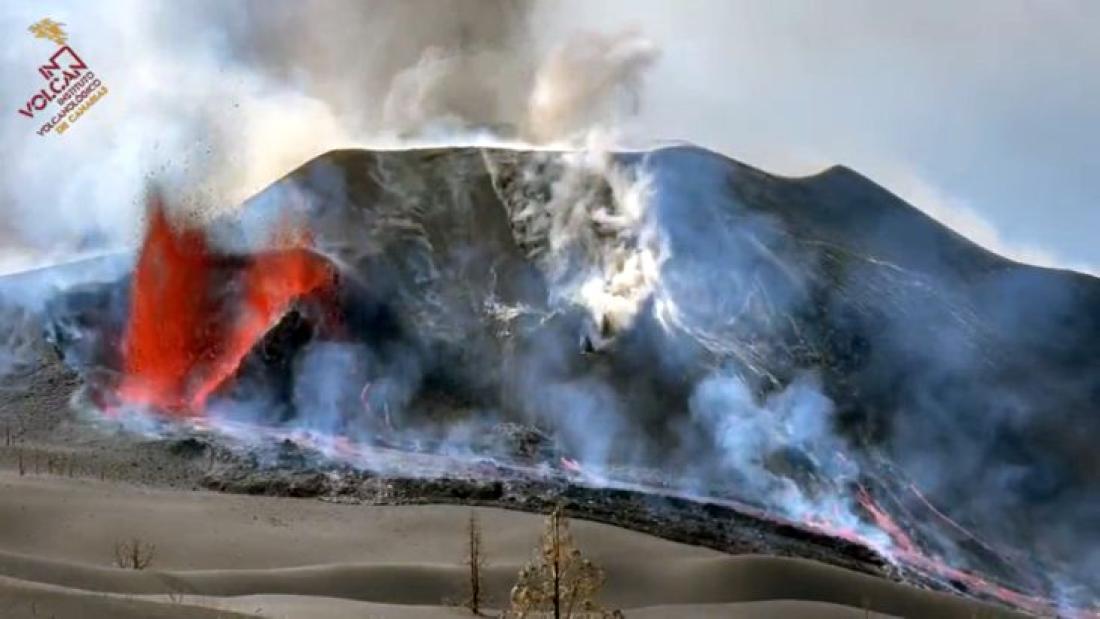 Vulkanutbrudd på La Palma 2021. Dag 71. Vulkanutbrudd på La Palma 2021. Dag 71.