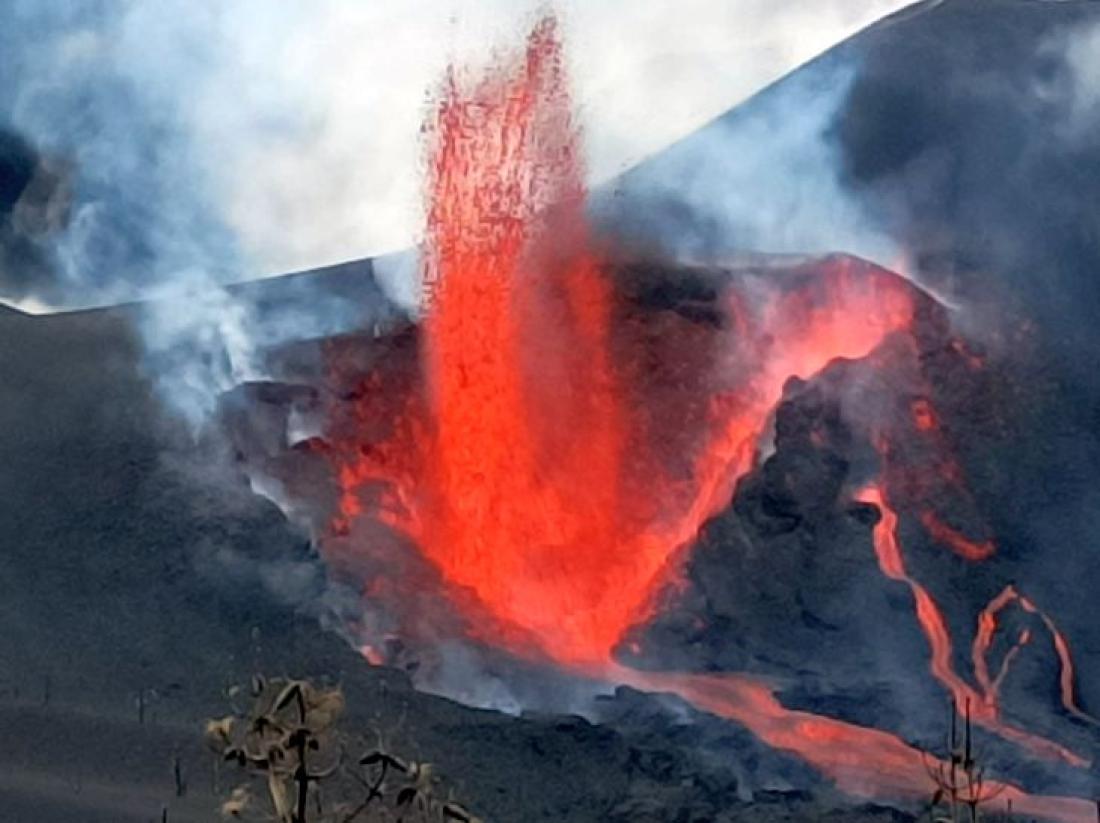 Vulkanutbrudd på La Palma 2021. Dag 71. Vulkanutbrudd på La Palma 2021. Dag 71.