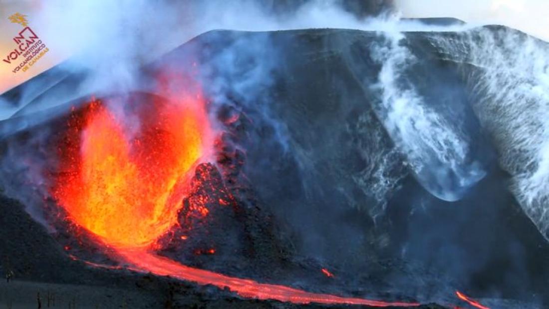 Vulkanutbrudd på La Palma 2021. Dag 71. Vulkanutbrudd på La Palma 2021. Dag 71.