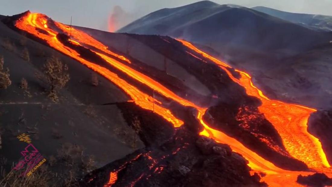 Vulkanutbrudd på La Palma 2021. Dag 72.