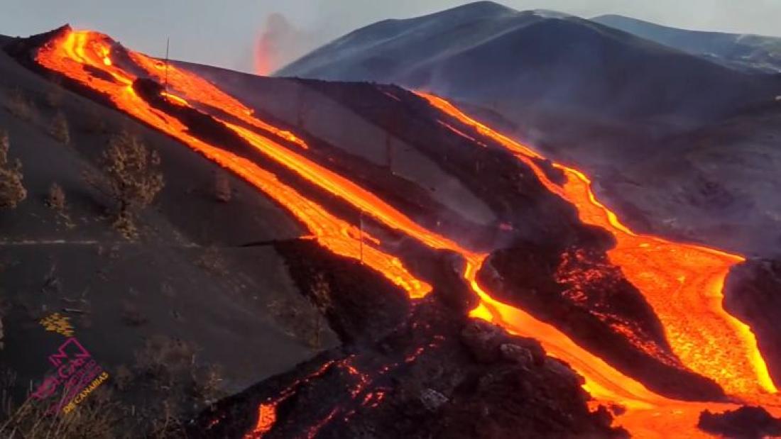 Vulkanutbrudd på La Palma 2021. Dag 72. Vulkanutbrudd på La Palma 2021. Dag 72.