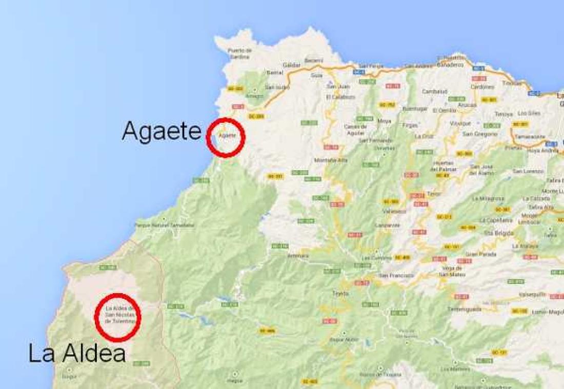 GC-200 kystvei Gran Canaria, La Aldea-Agaete GC-200 kystvei Gran Canaria, La Aldea-Agaete